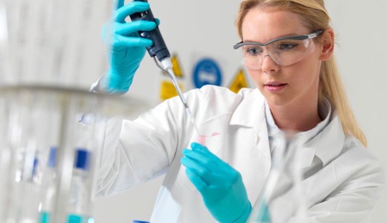 woman in laboratory